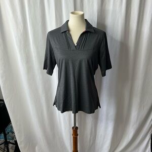 🖤 Tommy Armour Dri-Logic Gray Short Sleeve Golf Polo – Women’s Size L